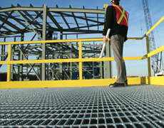 serrated grating